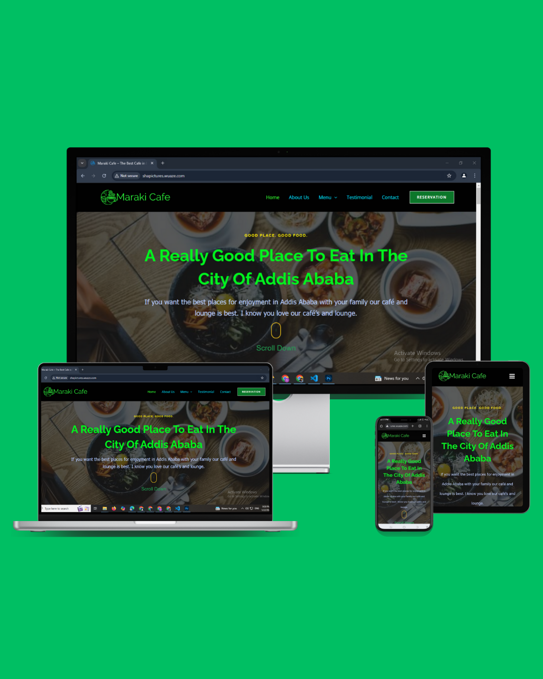 Cafe Website