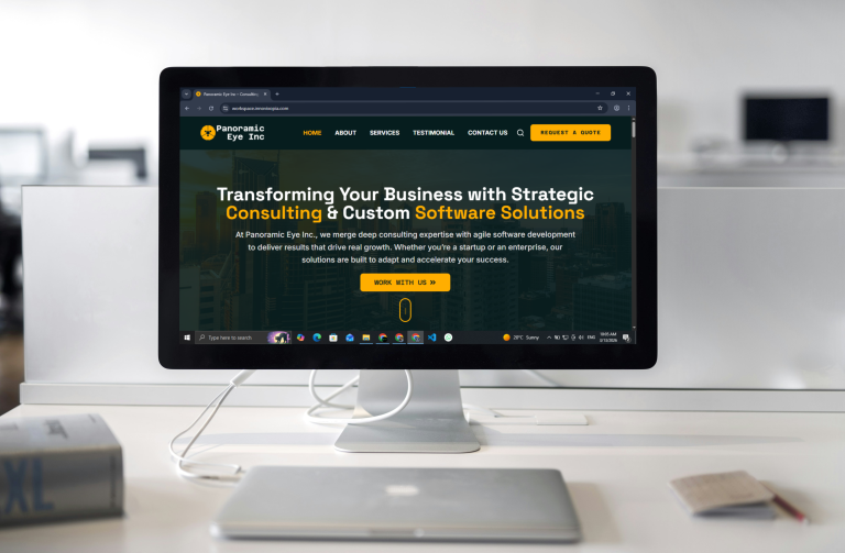 Panoramic Eye Inc Website Preview